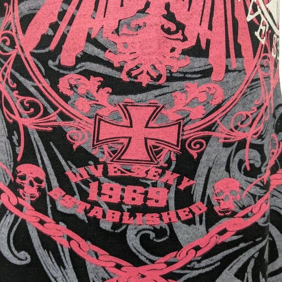 COOGI Black One Shoulder LIVE SEXY Chains Rhinestone Studs Maxi Dress - S* NWT - Picture 6 of 15